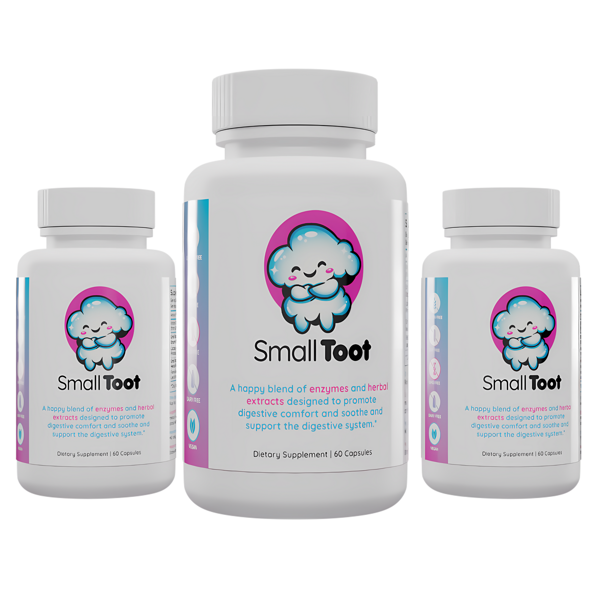 💨 Small Toot: Nine-Ingredient Digestive Enzyme & Botanical Blend to Support Digestive Wellness