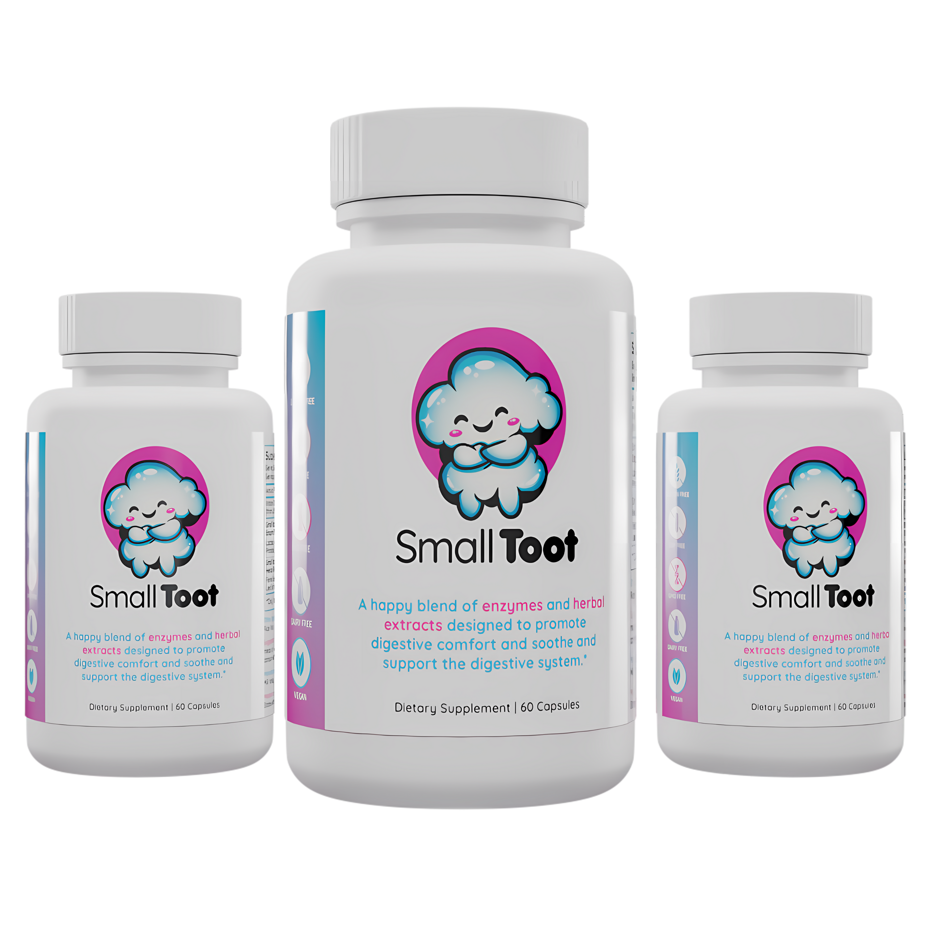 💨 Small Toot: Nine-Ingredient Digestive Enzyme & Botanical Blend to Support Digestive Wellness