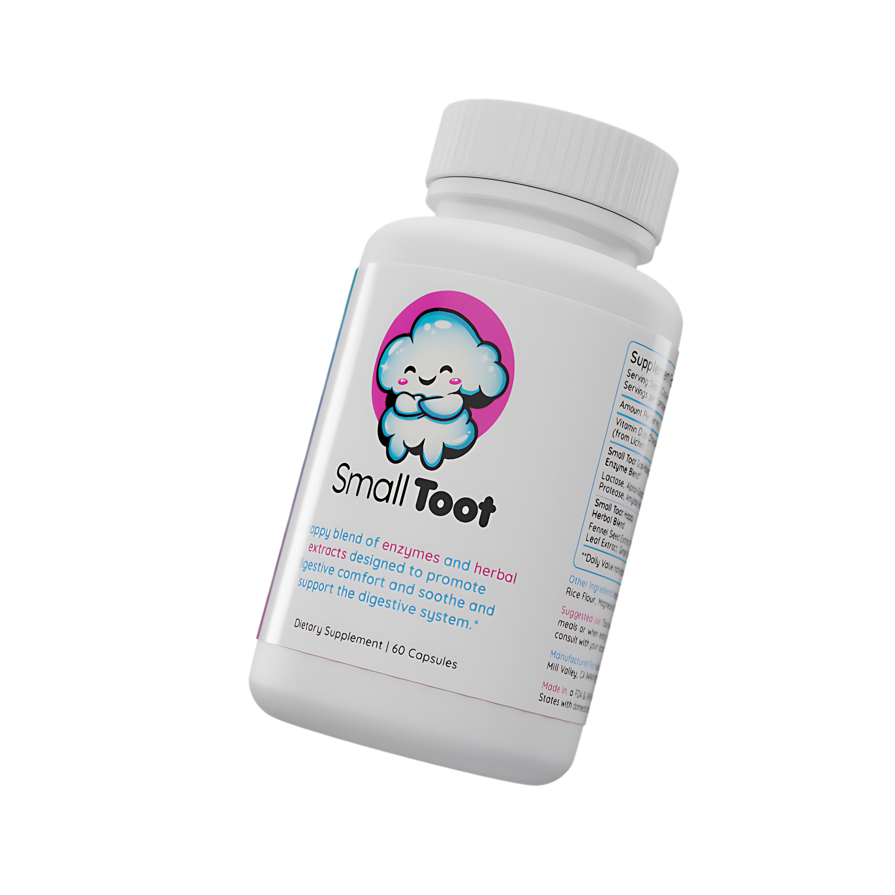 💨 Small Toot: Nine-Ingredient Digestive Enzyme & Botanical Blend to Support Digestive Wellness