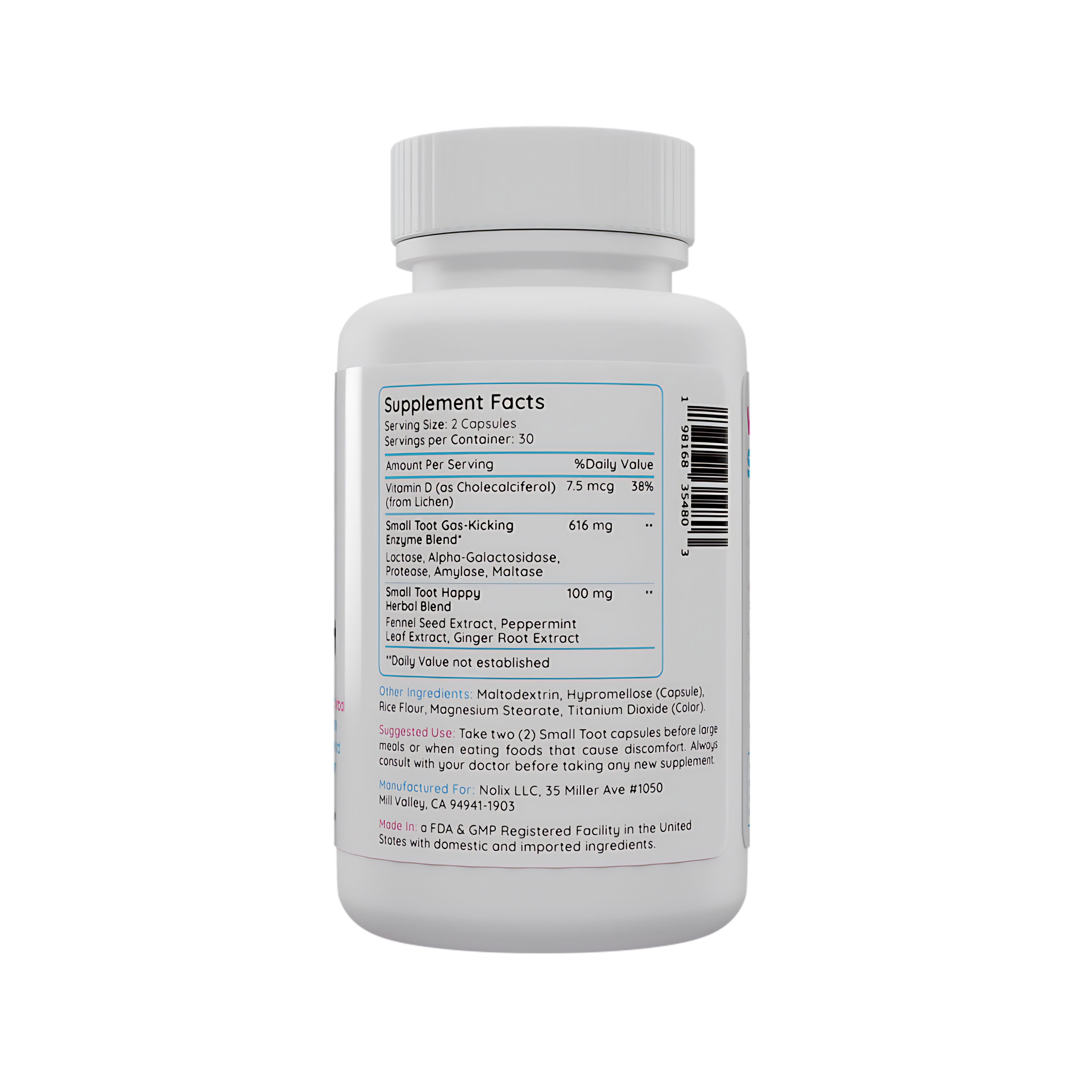 💨 Small Toot: Nine-Ingredient Digestive Enzyme & Botanical Blend to Support Digestive Wellness