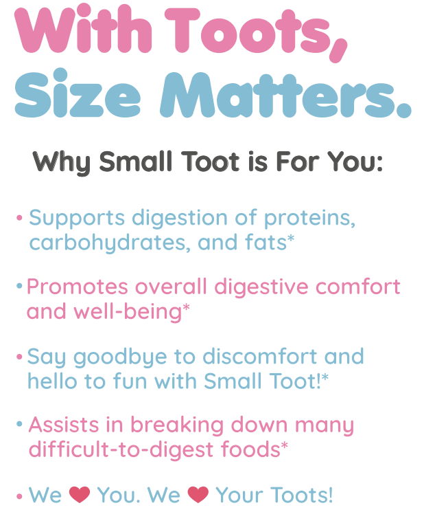 💨 Small Toot: Nine-Ingredient Digestive Enzyme & Botanical Blend to Support Digestive Wellness